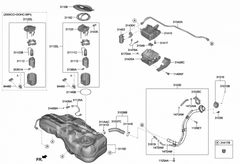 31112-F9000 HYUNDAI/KIA/MOBIS Топливный фильтр 31112-f9000 (фото 2)