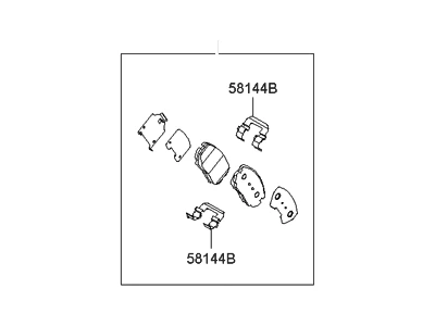 581012HA10 HYUNDAI/KIA/MOBIS Колодки тормозные (фото 2)