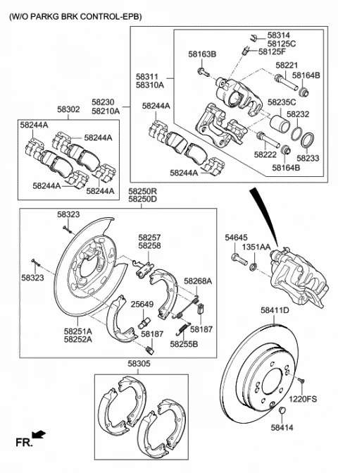 584113V500 HYUNDAI/KIA/MOBIS Тормозной диск 584113v500 (фото 3)