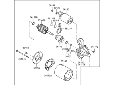 361002B102 HYUNDAI/KIA/MOBIS Стартер elantra (12-),i40 (12-) kia rio (12-),cerato (12-) (1.4/1.6) oe (фото 1)