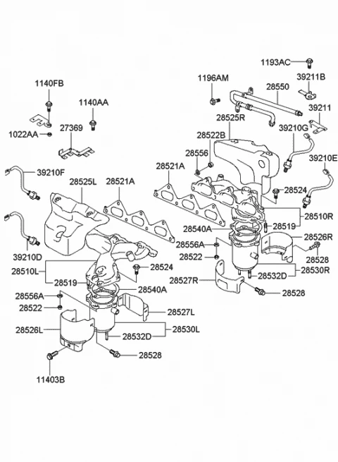 39210-39030 HYUNDAI/KIA/MOBIS Кислородный датчик двигателя (фото 2)