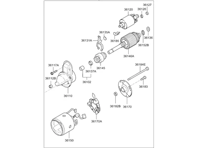 3610022860 HYUNDAI/KIA/MOBIS Стартер в сборе (фото 4)