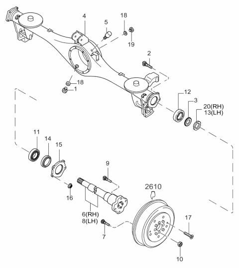 0060326154 HYUNDAI/KIA/MOBIS Уплотнительное кольцо полуоси ведущего моста (фото 2)