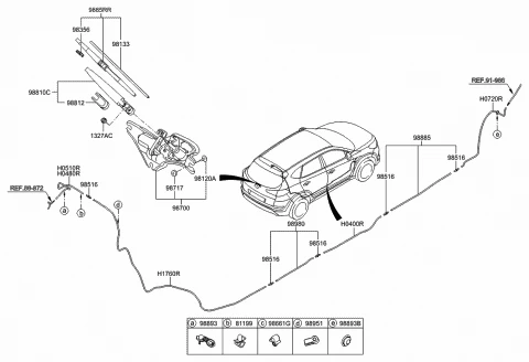 983601G000 HYUNDAI/KIA/MOBIS Щетка стеклоочистителя hyundai (фото 3)