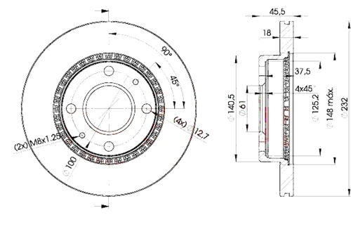 78BD0601 ICER Диск тормозной передний nissan almera 1.4 95-00 (фото 1)