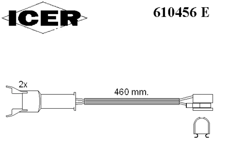 610456 E ICER Клапан выпускной vw (фото 1)