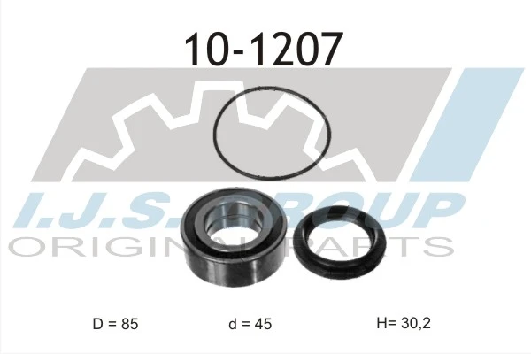10-1207 IJS GROUP Комплект подшипника ступицы колеса (фото 2)
