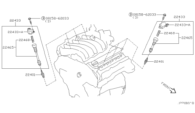 224482Y000 NISSAN Катушка зажигания (в сборе) (фото 2)