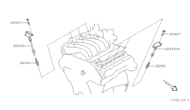 22448-31U11 NISSAN Катушка зажигания double force (фото 2)