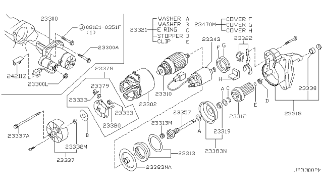 233002Y900 NISSAN Стартер (фото 2)