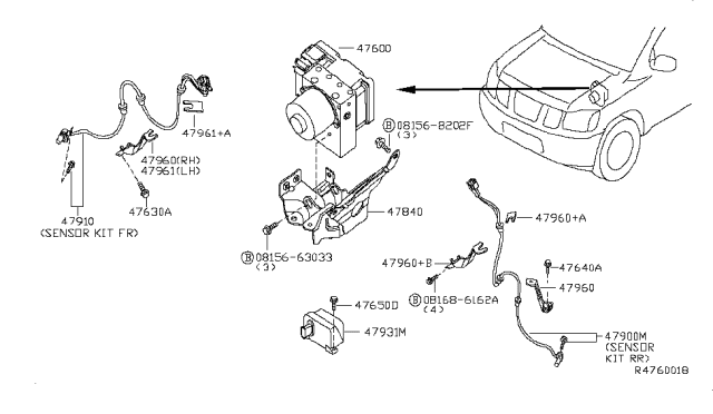 D7900-ZC30A NISSAN Датчик abs (фото 2)