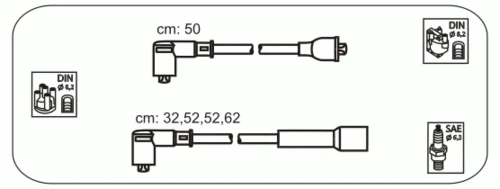 ABS5 JANMOR Комплект проводов зажигания (фото 2)