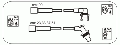 RB8 JANMOR Комплект проводов зажигания (фото 2)