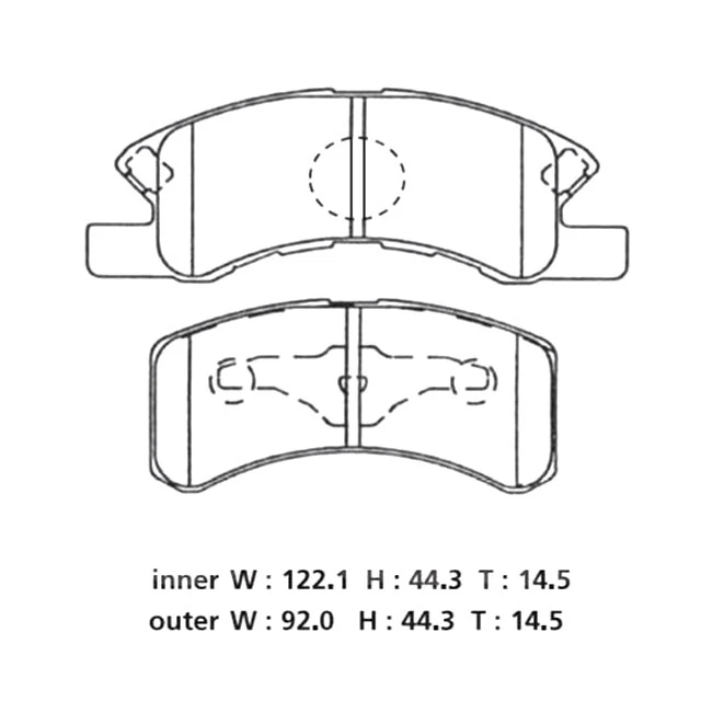 PA-609AF JAPANPARTS Комплект тормозных колодок, дисковый тормоз (фото 2)