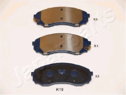 PA-K19AF JAPANPARTS Комплект тормозных колодок, дисковый тормоз (фото 2)