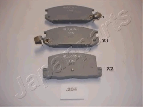 PP-204AF JAPANPARTS Комплект тормозных колодок, дисковый тормоз (фото 2)