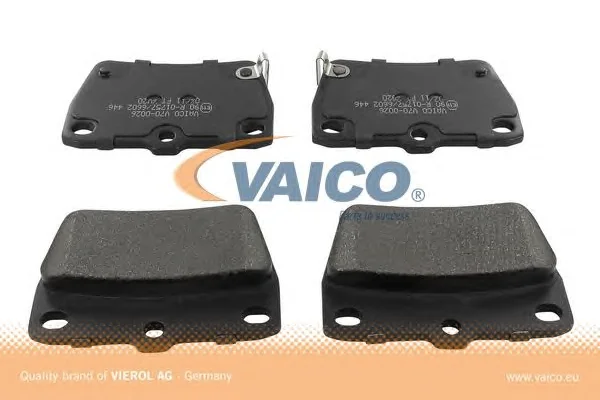 V70-0026 VAICO Тормозные колодки (фото 1)