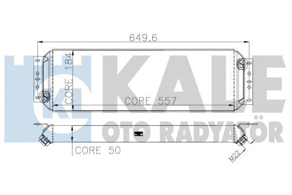 330900 KALE OTO RADYATÖR Масляный радиатор, двигательное масло (фото 1)