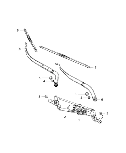 68197 138AA CHRYSLER Щетка стеклоочистителя jeep (фото 4)