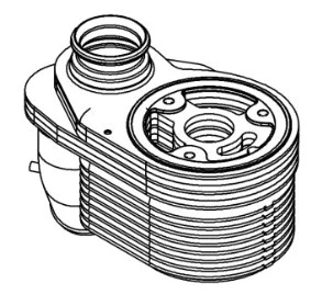 LOc 1601 LUZAR Масляный радиатор, двигательное масло (фото 1)