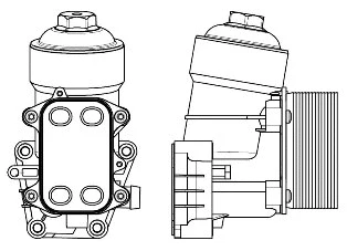 LOc 1809 LUZAR Масляный радиатор, двигательное масло (фото 1)
