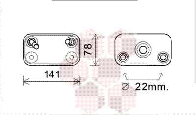 06003406 VAN WEZEL Масляный радиатор, автоматическая коробка передач (фото 1)