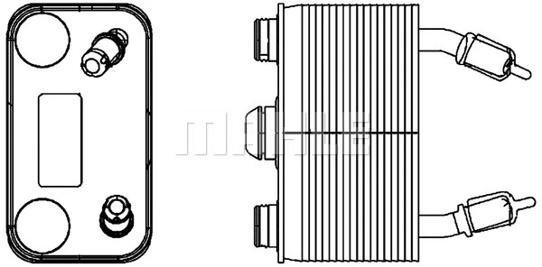 CLC 166 000P KNECHT/MAHLE Масляный радиатор, автоматическая коробка передач (фото 1)