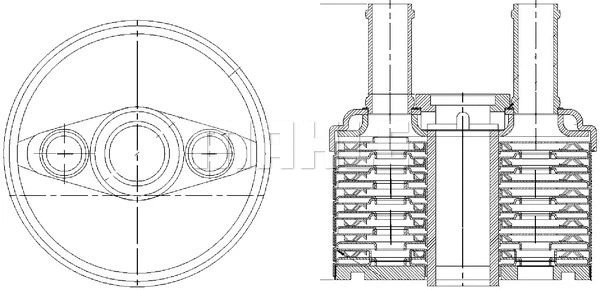 CLC 179 000S KNECHT/MAHLE Масляный радиатор, автоматическая коробка передач (фото 1)