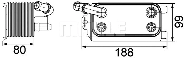 CLC 72 000P KNECHT/MAHLE Масляный радиатор, автоматическая коробка передач (фото 1)