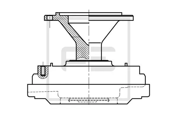 100.240-00A PE AUTOMOTIVE Сцепление, вентилятор радиатора (фото 2)