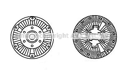 REC104 AVA Сцепление, вентилятор радиатора (фото 1)