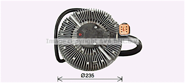 REC139 AVA Сцепление, вентилятор радиатора (фото 1)