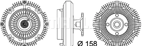 CFC 109 000P KNECHT/MAHLE Сцепление, вентилятор радиатора (фото 1)
