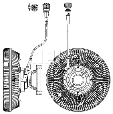 CFC 226 000P KNECHT/MAHLE Сцепление, вентилятор радиатора (фото 1)