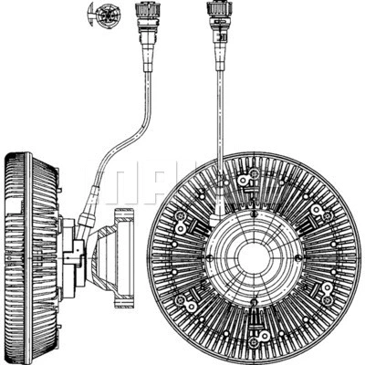 CFC 226 000P KNECHT/MAHLE Сцепление, вентилятор радиатора (фото 2)
