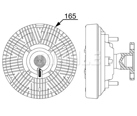 CFC 258 000P KNECHT/MAHLE Сцепление, вентилятор радиатора (фото 1)