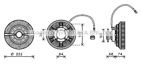 MNC071 PRASCO Сцепление, вентилятор радиатора (фото 1)