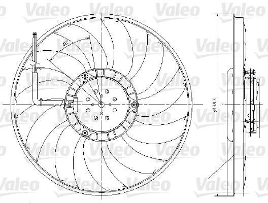 696017 VALEO Вентилятор, охлаждение двигателя (фото 1)