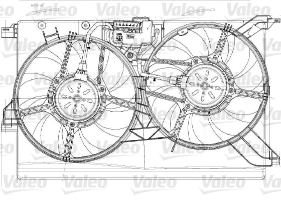 696023 VALEO Вентилятор, охлаждение двигателя (фото 1)