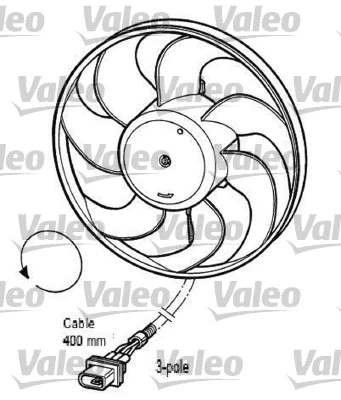 696033 VALEO Вентилятор, охлаждение двигателя (фото 1)