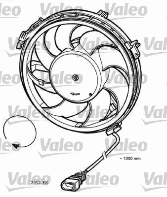 696055 VALEO Вентилятор, охлаждение двигателя (фото 1)