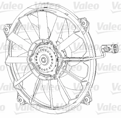 696091 VALEO Вентилятор, охлаждение двигателя (фото 1)