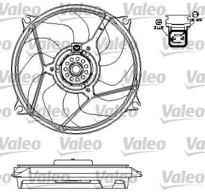 696137 VALEO Вентилятор, охлаждение двигателя (фото 1)