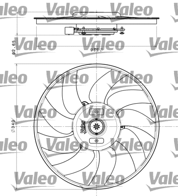 696349 VALEO Вентилятор, охлаждение двигателя (фото 1)