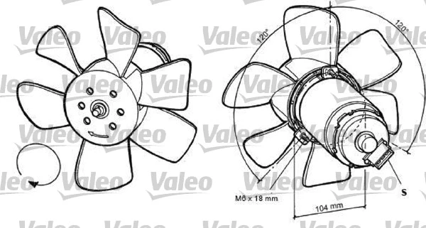 698369 VALEO Вентилятор, охлаждение двигателя (фото 1)