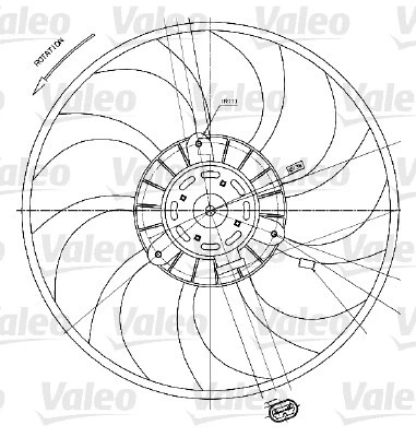 698424 VALEO Вентилятор, охлаждение двигателя (фото 1)