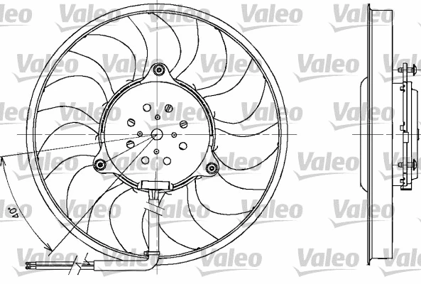 698611 VALEO Вентилятор, охлаждение двигателя (фото 1)