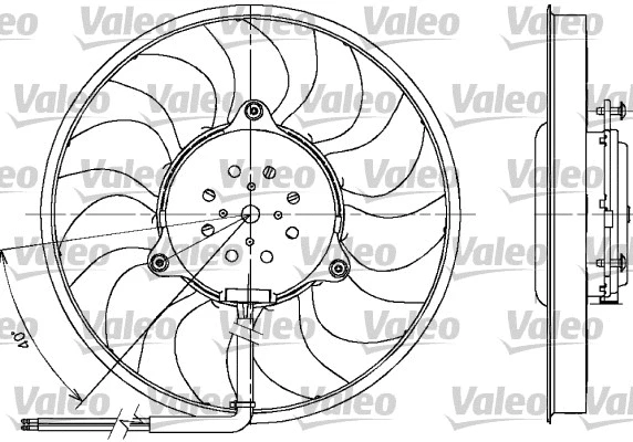 698612 VALEO Вентилятор, охлаждение двигателя (фото 1)