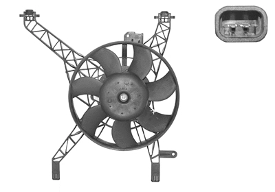 1807747 VAN WEZEL Вентилятор, охлаждение двигателя (фото 1)