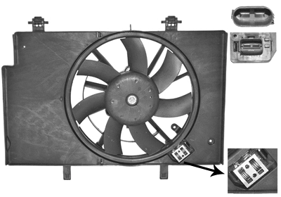 1807749 VAN WEZEL Вентилятор, охлаждение двигателя (фото 1)